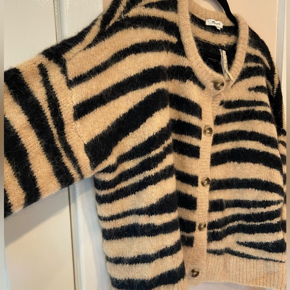 MADEWELL Animal Print Cardigan - NWT! - Picture 3 of 4